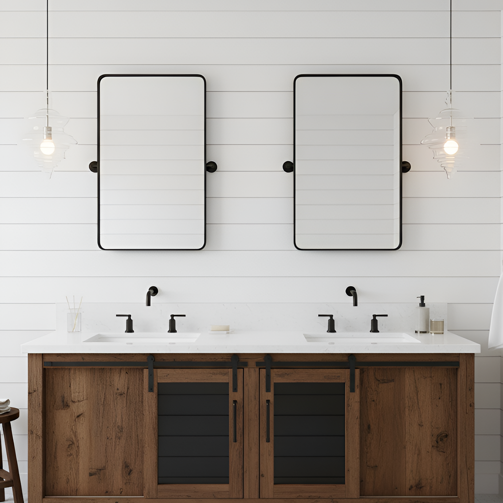 Skulpturel Rillet Glaspendel - Minimalistisk