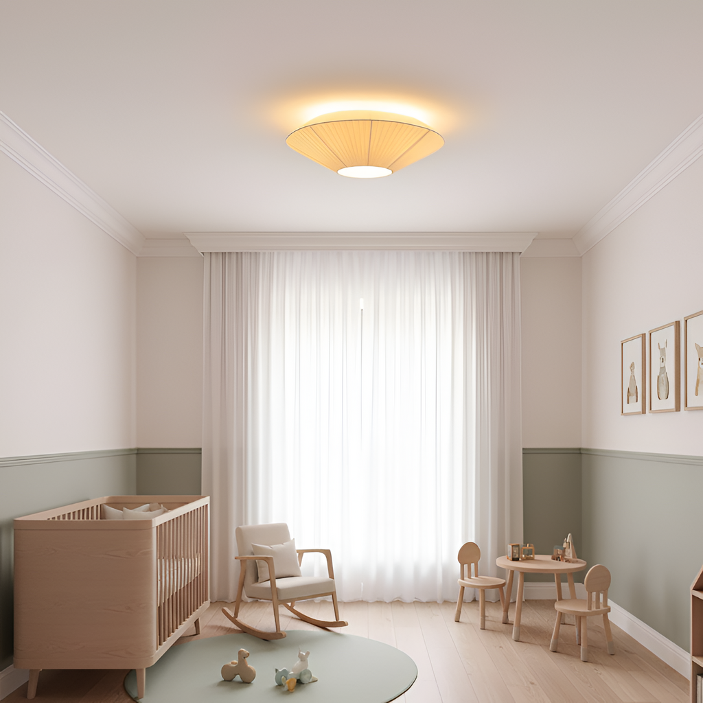 Plisseret Minimalistisk Loftlampe - Dæmpbar