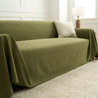 Geometrisk Tekstureret Sofaovertræk - Plaid