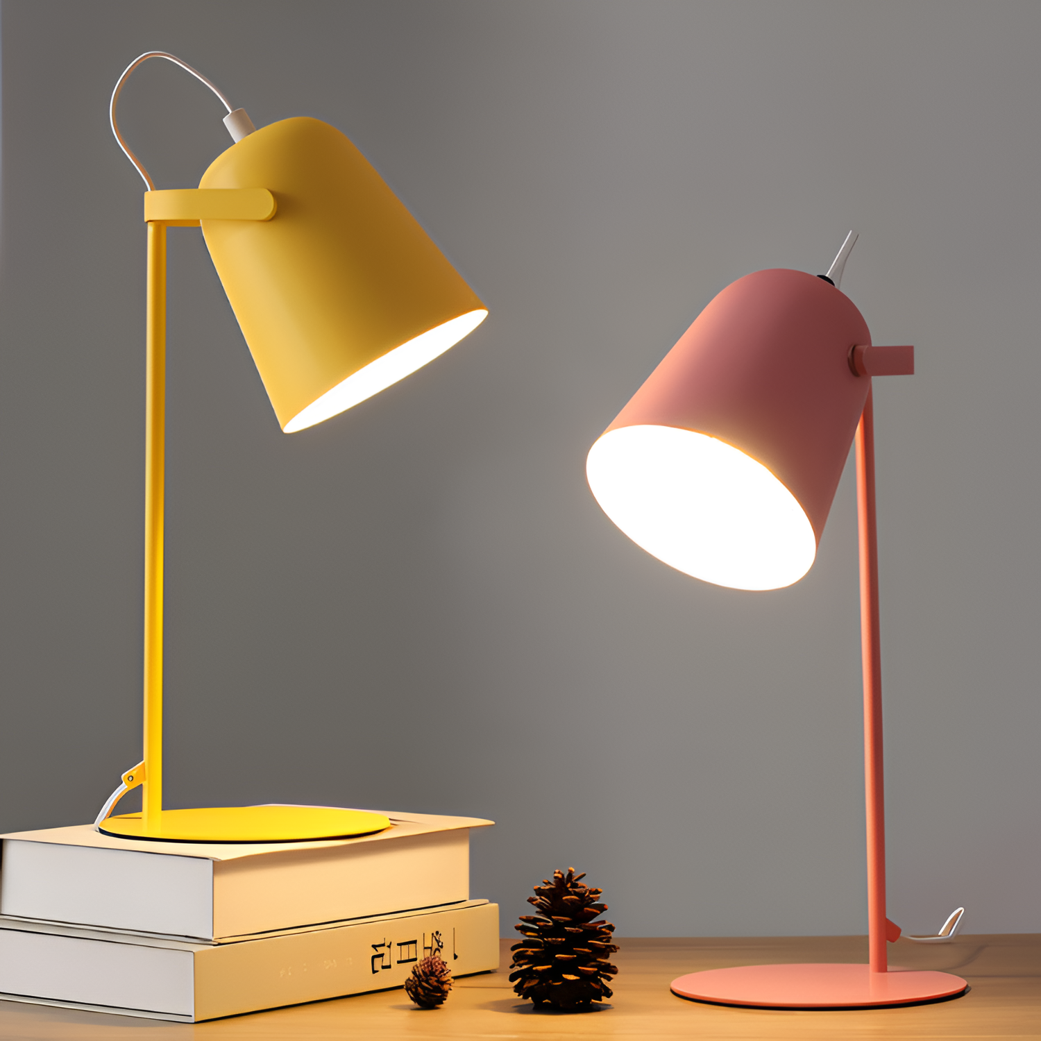 Candy Twist Macaron Bordlampe - Minimalistisk Sengebelysning