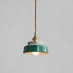 Håndmalet Keramisk Pendellampe - Terracotta Køkkendekor