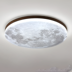 Minimalistisk loftslampe i måneform – indbygget