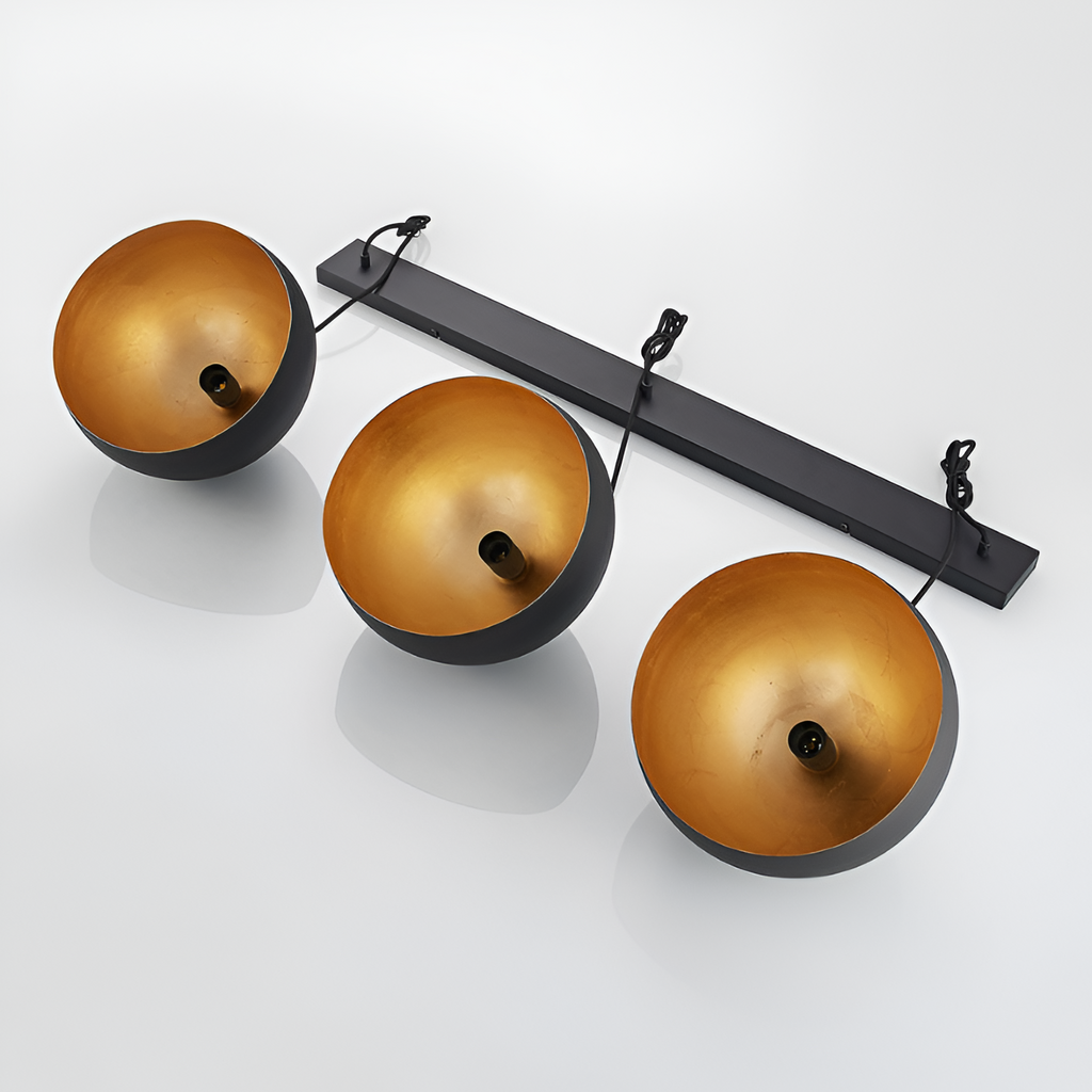 Minimalistisk Industriel Pendel – Triple Dome