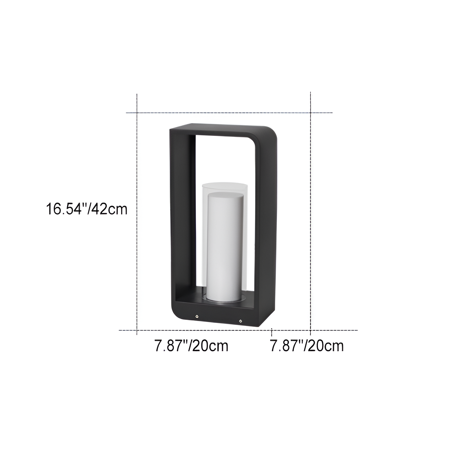 Minimalistisk Rektangulær Gulvlanterne - Åben Ramme