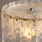 Tekstureret Frostet Bordlampe - Abstrakt