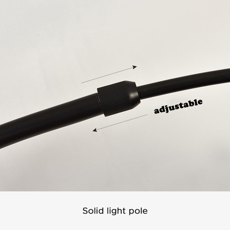 Minimalistisk Buet Gulvlampe - Justerbart Metal Arbejdslys