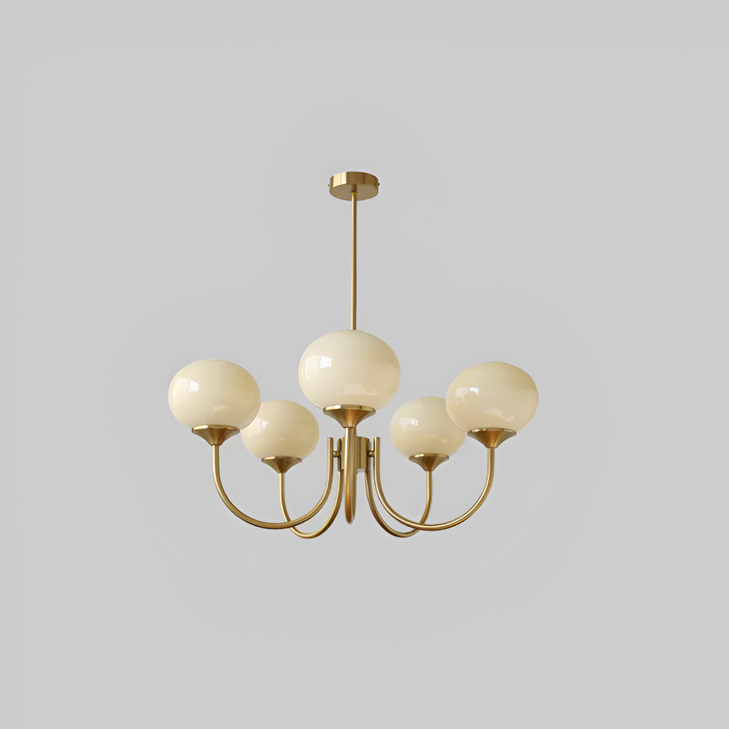 Mid Century Globe Lysekrone - Flere Lyskilder