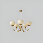 Mid Century Globe Lysekrone - Flere Lyskilder