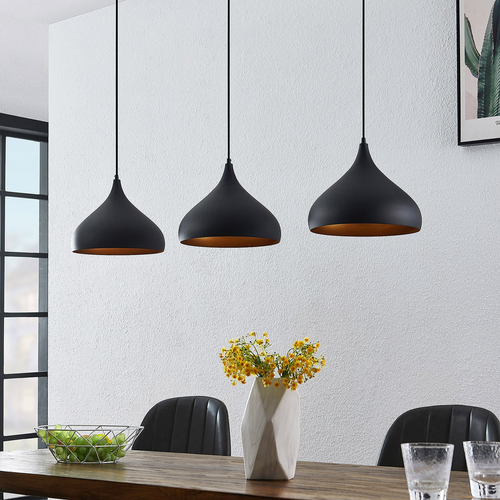 Minimalistisk Industriel Triple Pendelampe - Justerbar