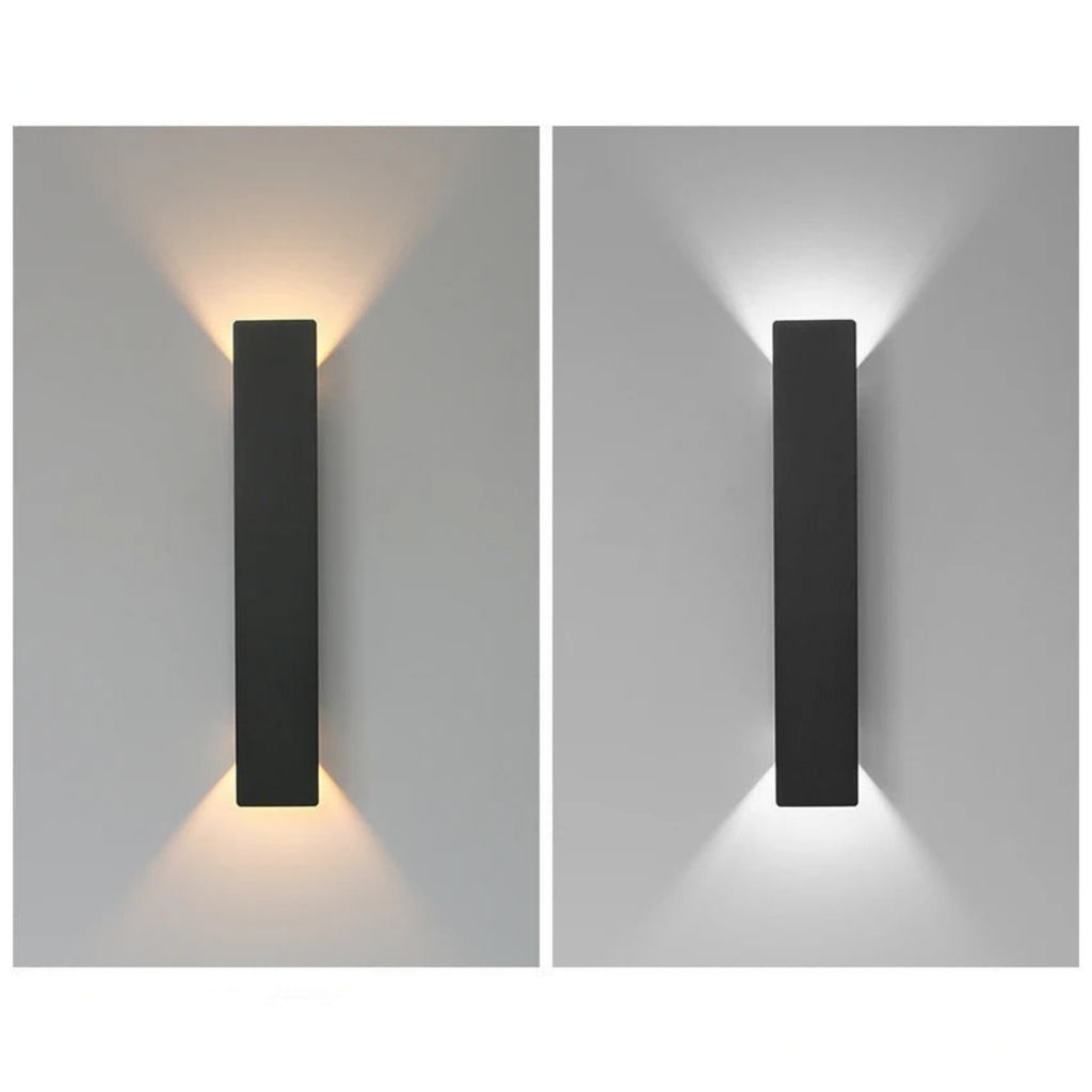 Sort væglampe – moderne LED-udendørsbelysning