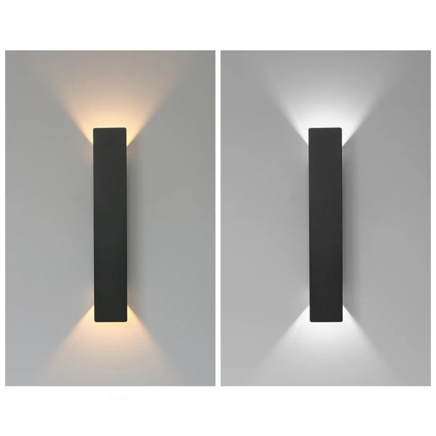 Sort væglampe – moderne LED-udendørsbelysning