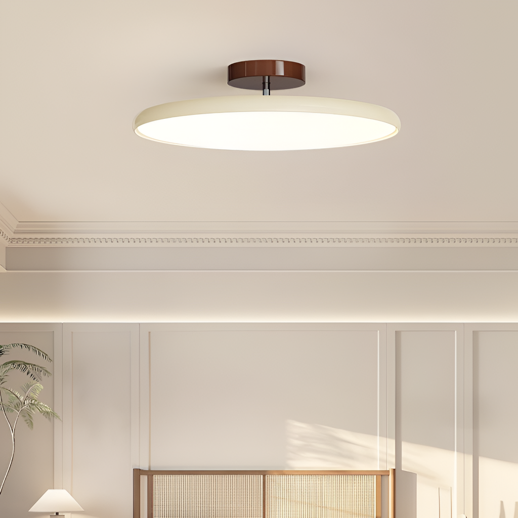 Minimalistisk Loftslampe med Disk-design - Kan dæmpes