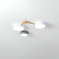 Minimalistisk indbygget lampe i massivt træ – skandinavisk stil