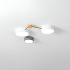 Minimalistisk indbygget lampe i massivt træ – skandinavisk stil