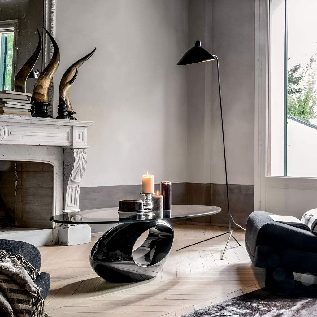 Industriel Minimalistisk Gulvlampe - Justerbar