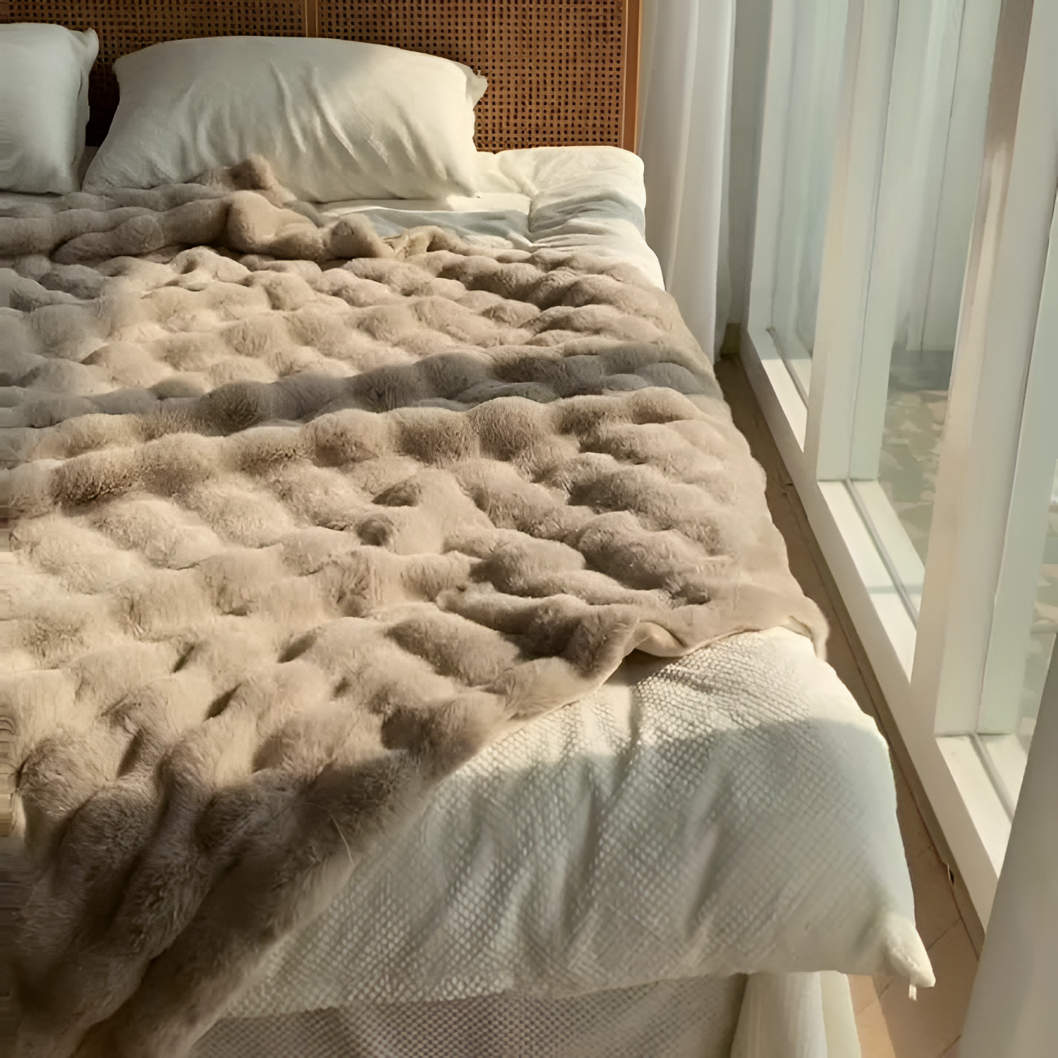 Plush Tekstureret Plaid - Rynket