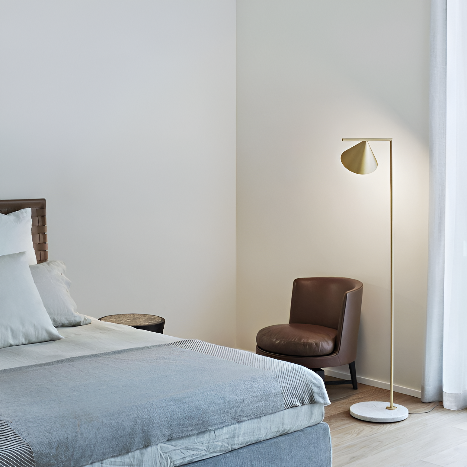 Moderne Geometrisk Gulvlampe - Justerbar