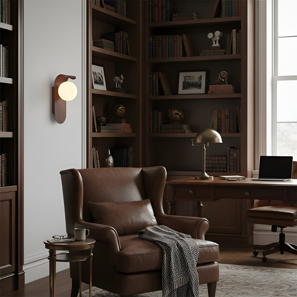 Minimalistisk buet væglampe – Art Deco-stil