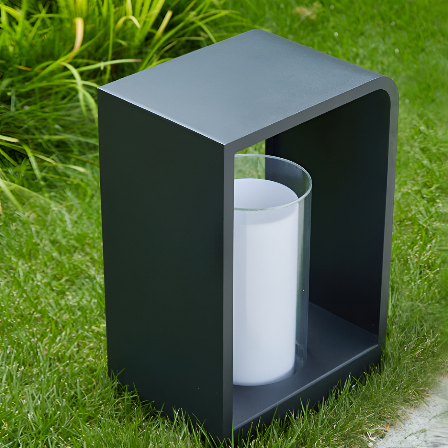 Minimalistisk Rektangulær Gulvlanterne - Åben Ramme