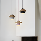 Nordic Pendellampe i Træ - Moderne Macaron Loftslampe