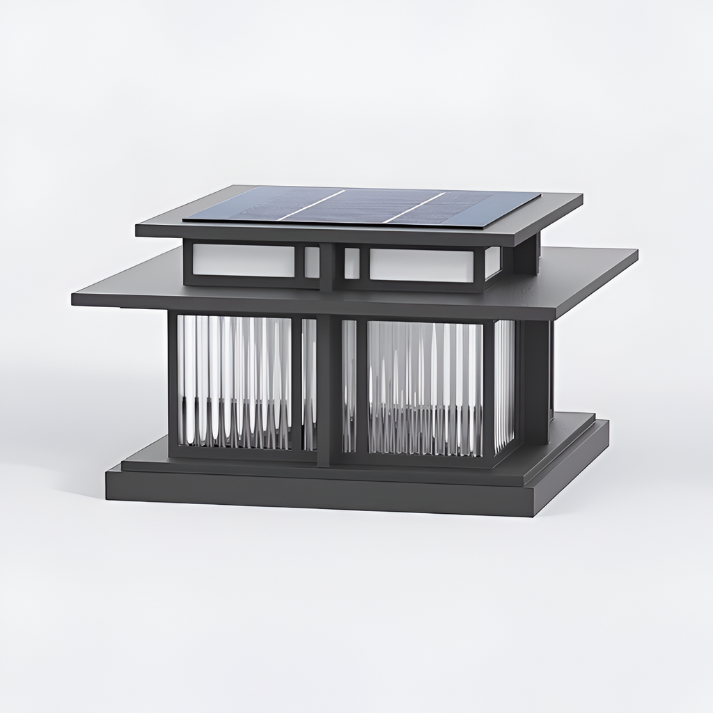 Minimalistisk Solcelle-søjlelampe - Industriel