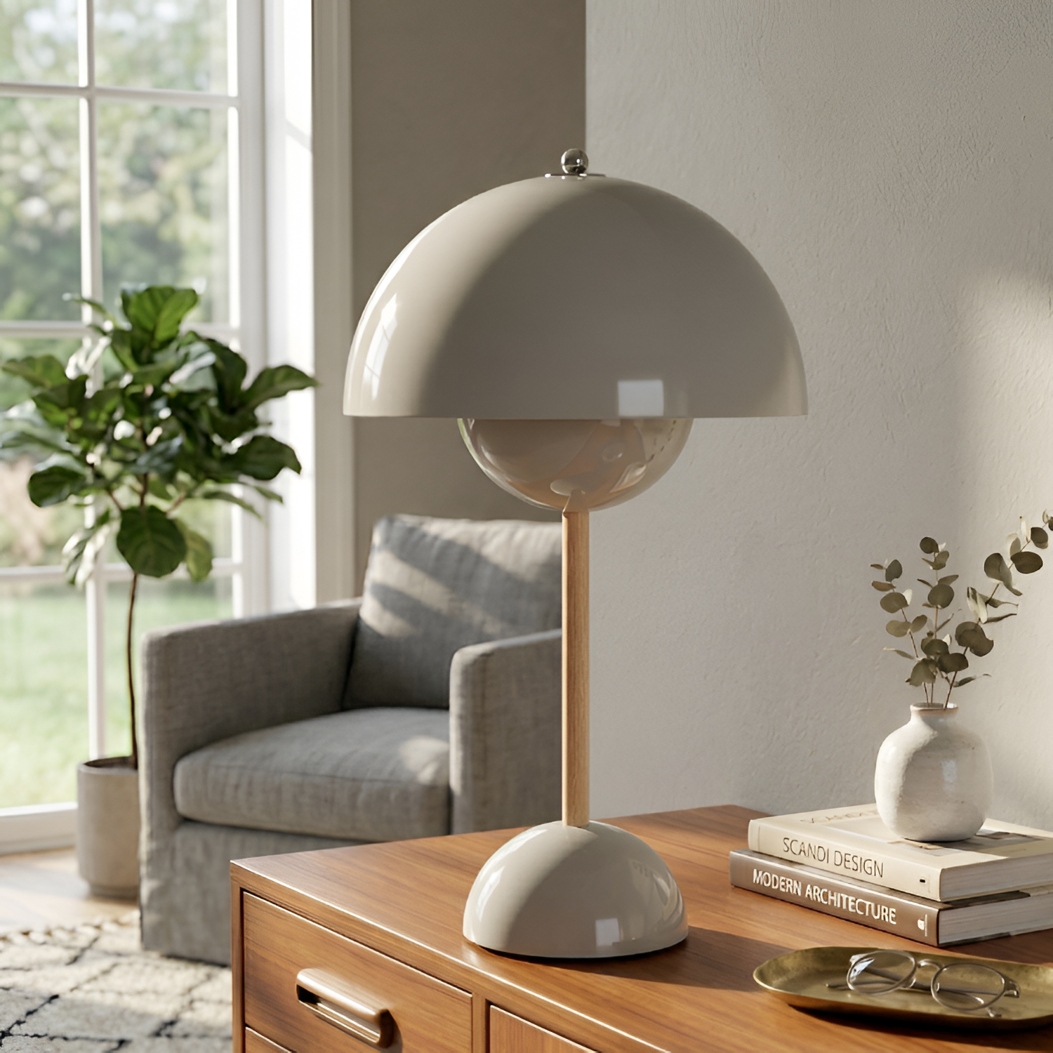 Mushroom Bordlampe - Portabel LED Dæmpbar Skrivebordslampe