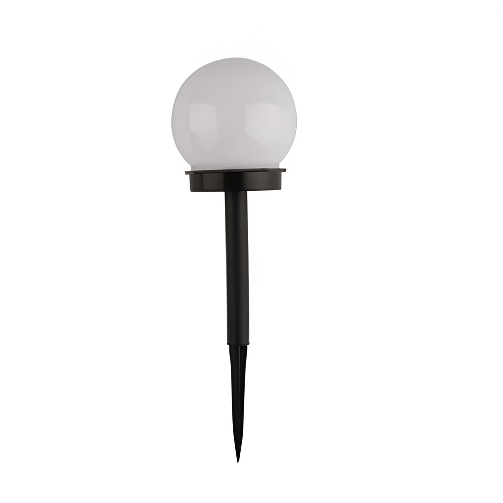 Rund LED-solcellelampe – Energieffektiv udendørs havedekoration