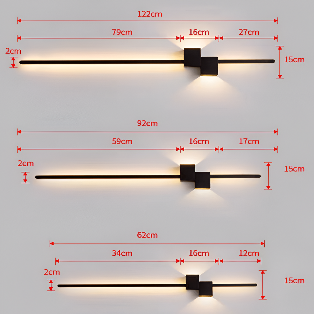 Minimalistisk LED Væglampe - Moderne Indirekte Belysning