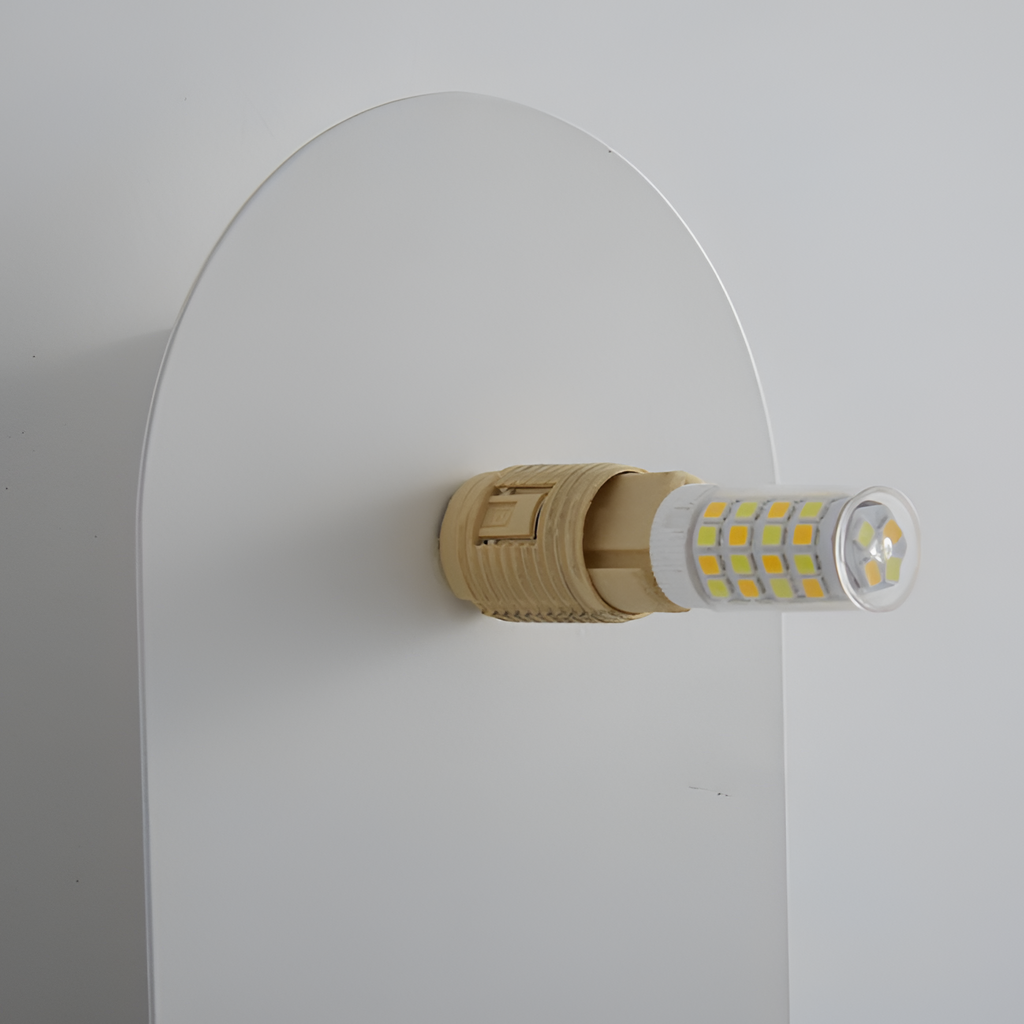Minimalistisk Oval Væglampe - Nordisk Stil
