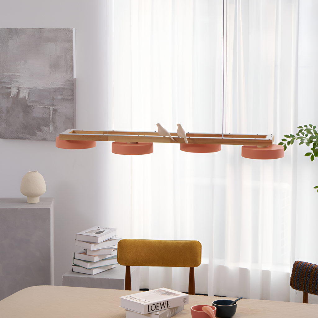 Nordisk Lineær Lysekrone - Minimalistisk