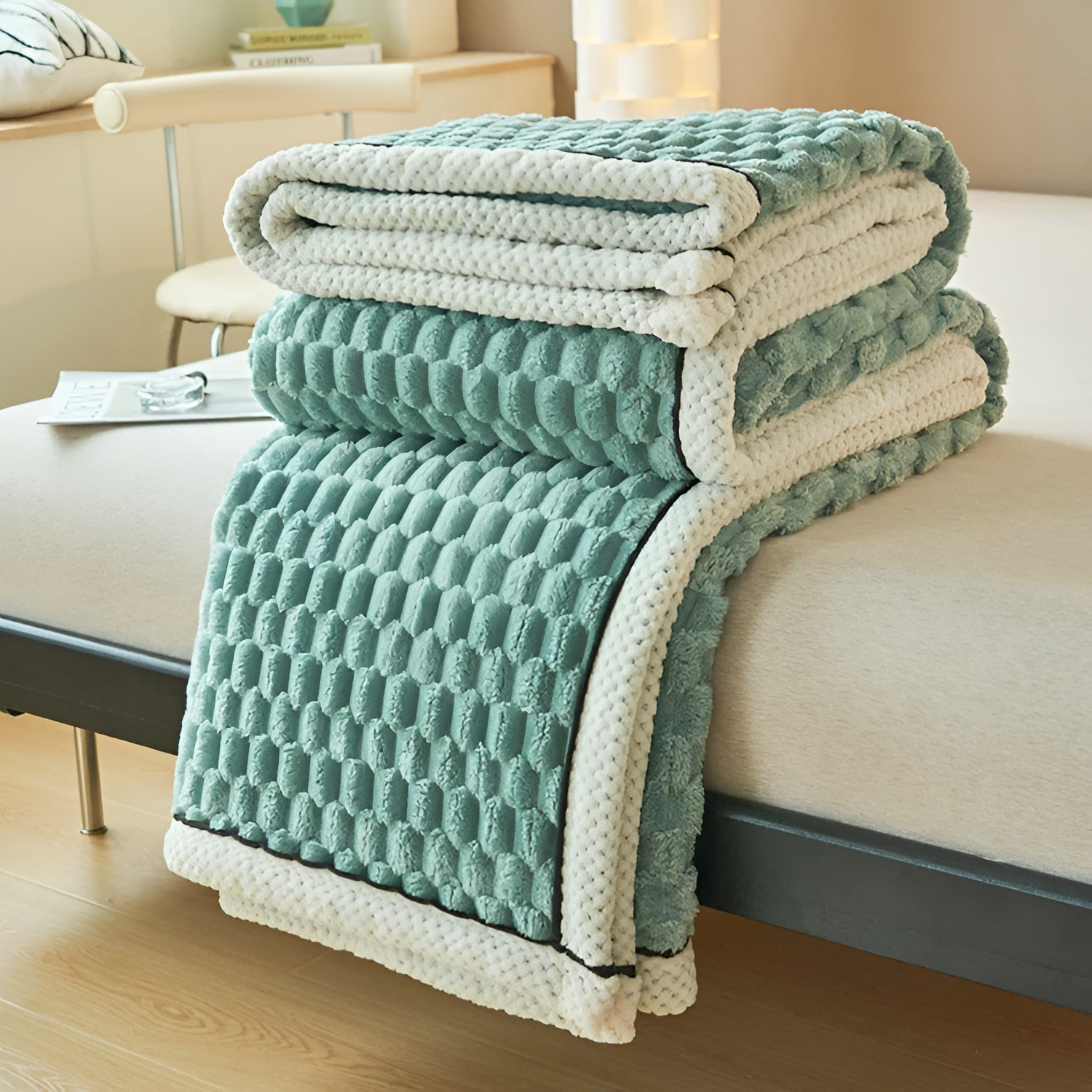 Tekstureret Boble Plaid - Vendbar