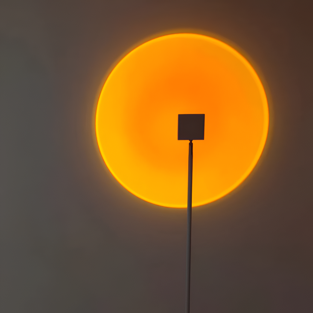 Sunset Projektionsgulvlampe - Gylden Time Stemningsbelysning