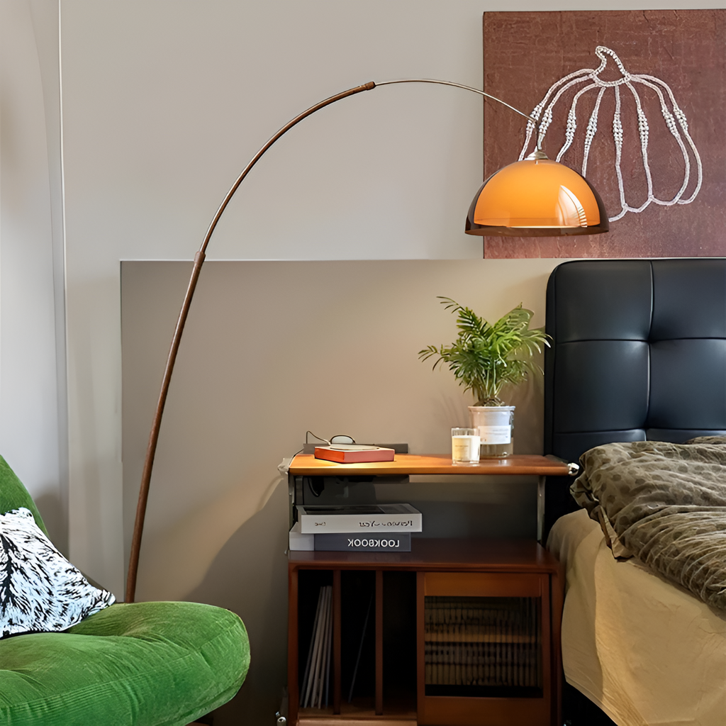 Mid-century Moderne Buegulvlampe - Justerbar