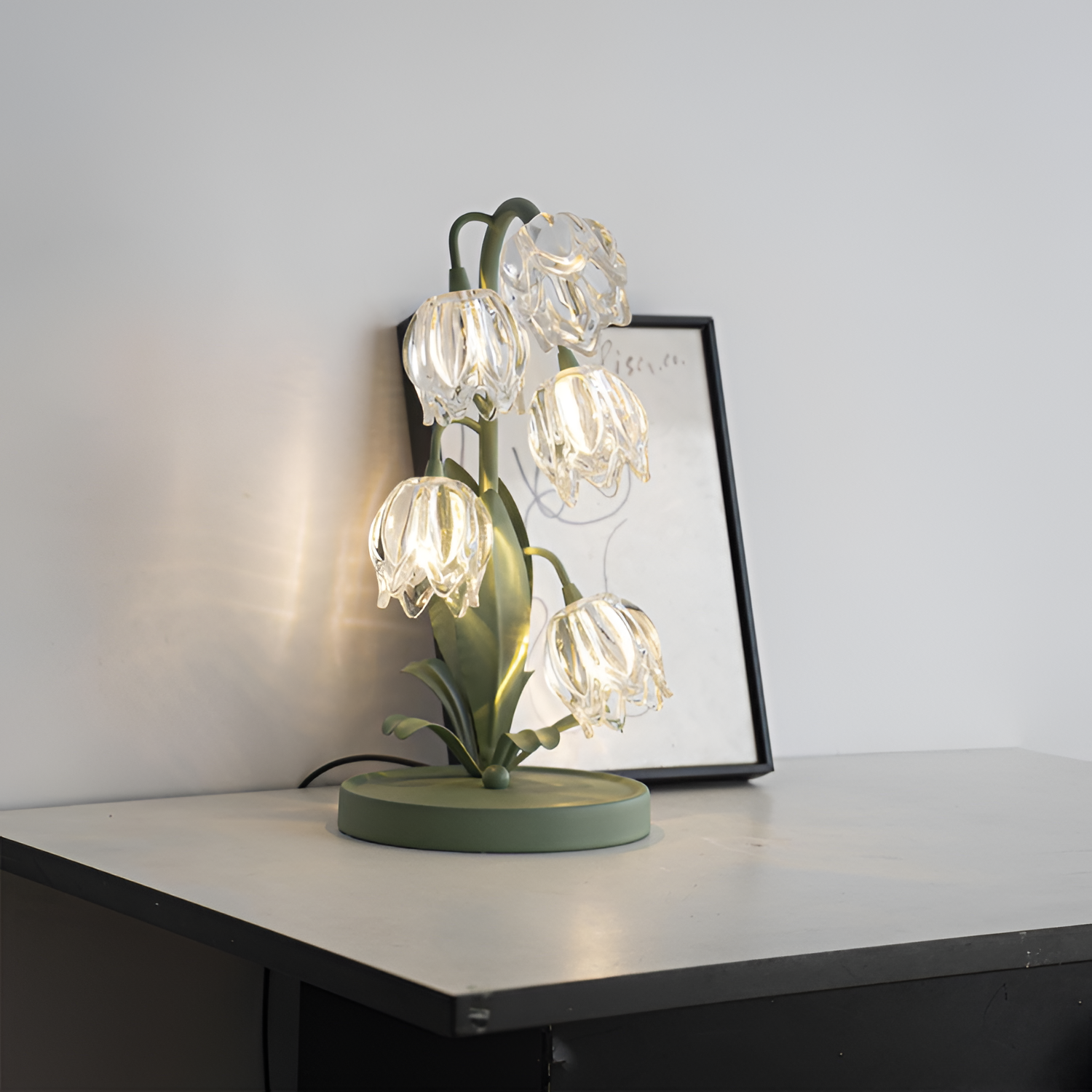 Organisk Botanisk Bordlampe - Dæmpbar