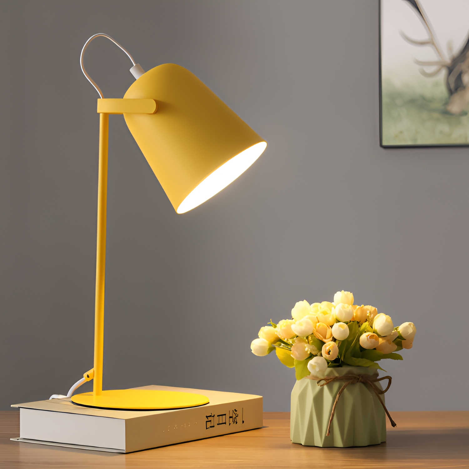 Candy Twist Macaron Bordlampe - Minimalistisk Sengebelysning