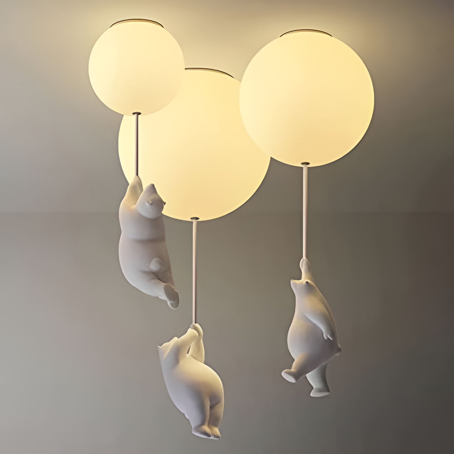 Ballonbjørn Loftlampe - Børneværelse Dekoration