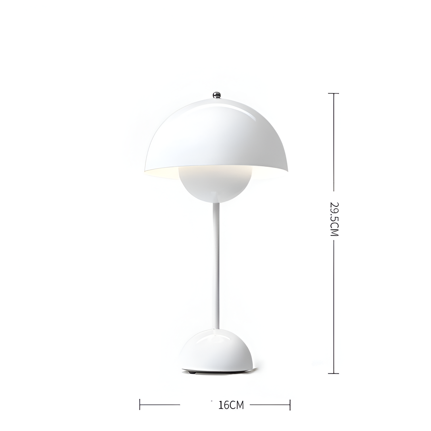 Minimalistisk Retro Kuppel Bordlampe - Ledningsfri