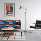Memphis Industrial gulvlampe med flere arme – justerbar