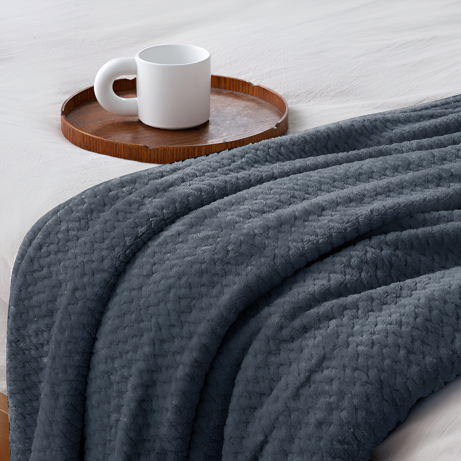 Plysset Tekstureret Plaid - Alsidig