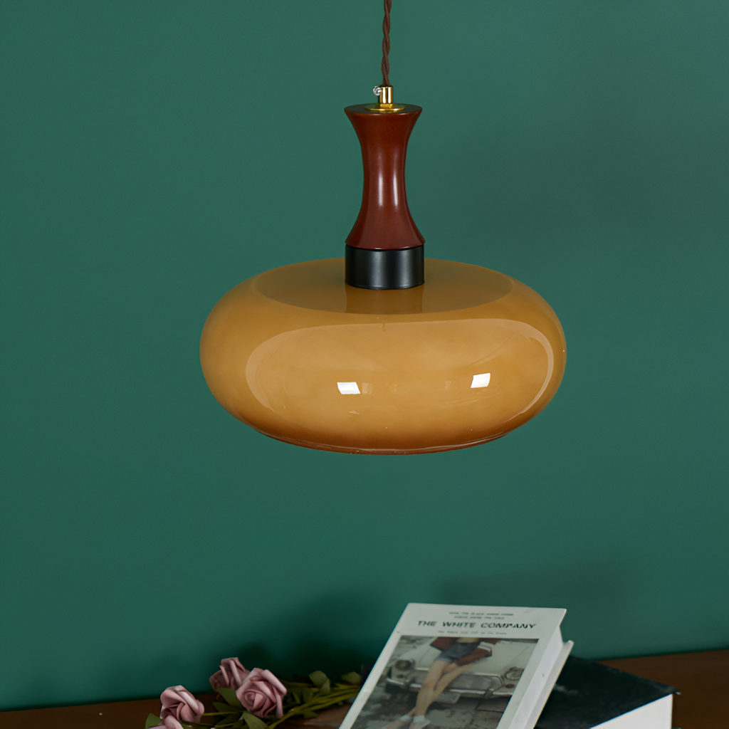 Retro Blankt Pendellampe - Dansk Vintage Stil