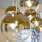 Moderne Pendellampe med Ombre-glas - Kugleloftslampe