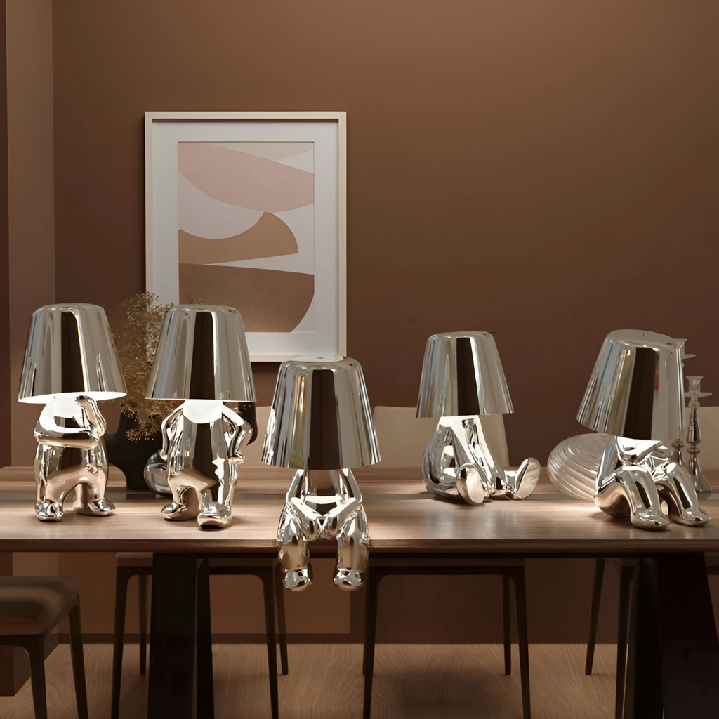 Moderne Skulpturel Bordlampe - Dekorativ