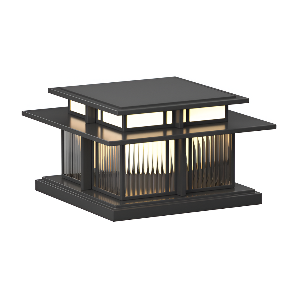 Zen-stil Solcellelampe til Søjle - Minimalistisk