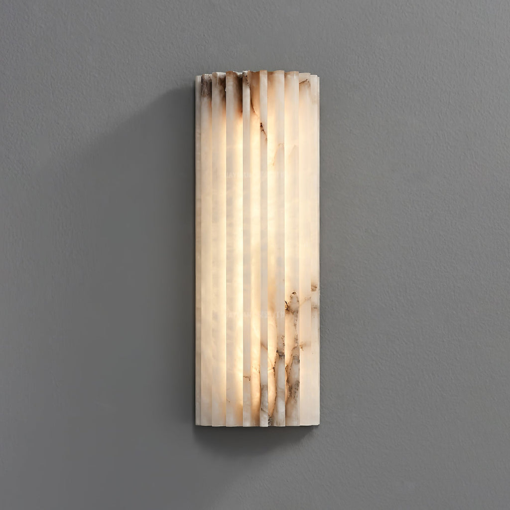 Alvia Alabaster Væglampe – stor variant