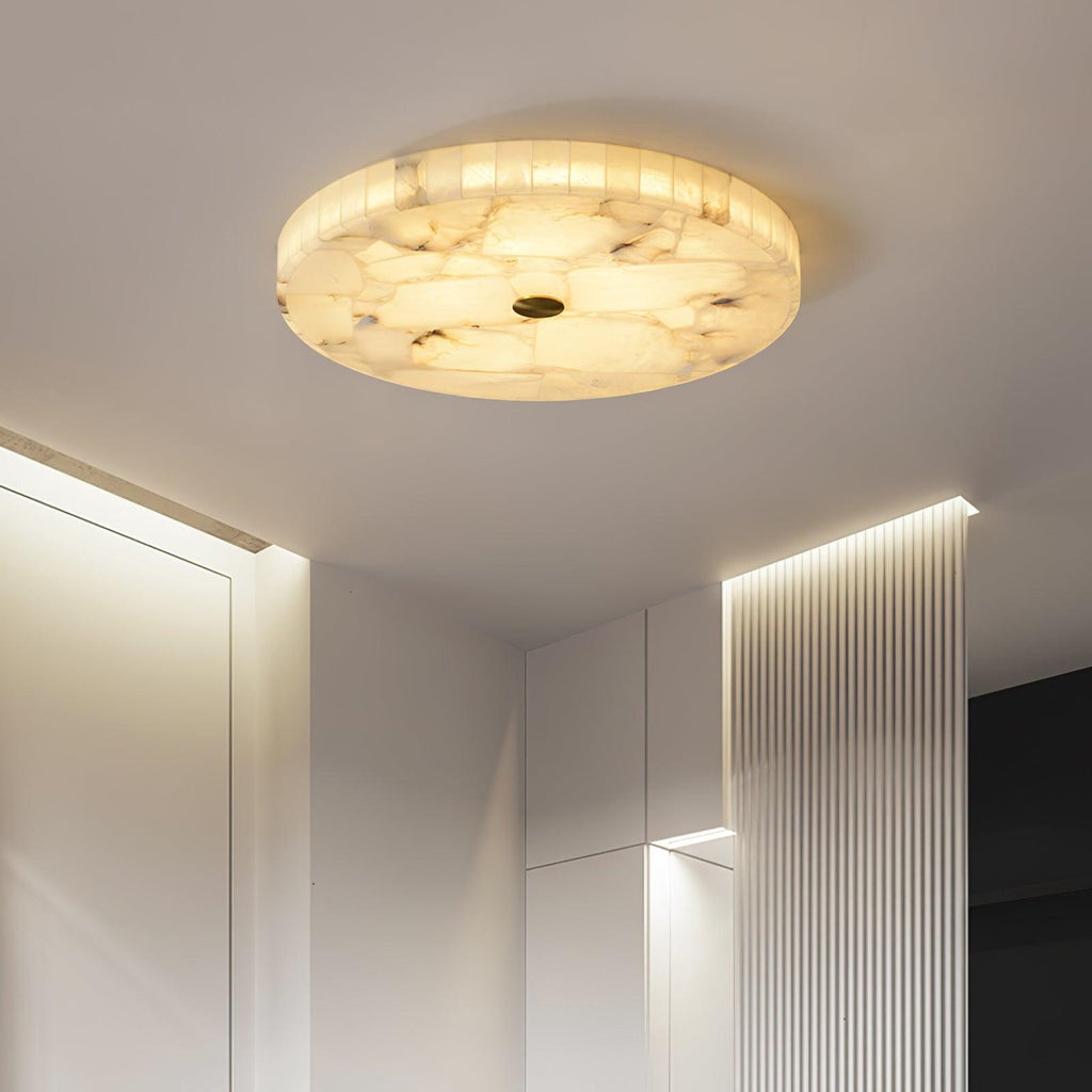Rund Alabaster Loftlampe – detail