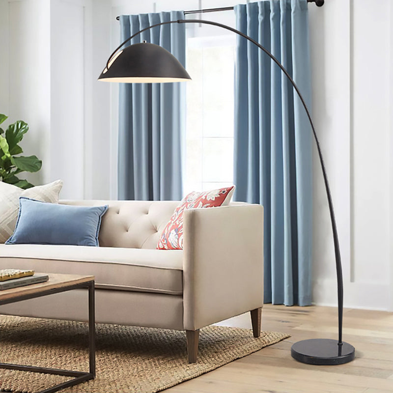 Minimalistisk Buet Gulvlampe - Justerbart Metal Arbejdslys
