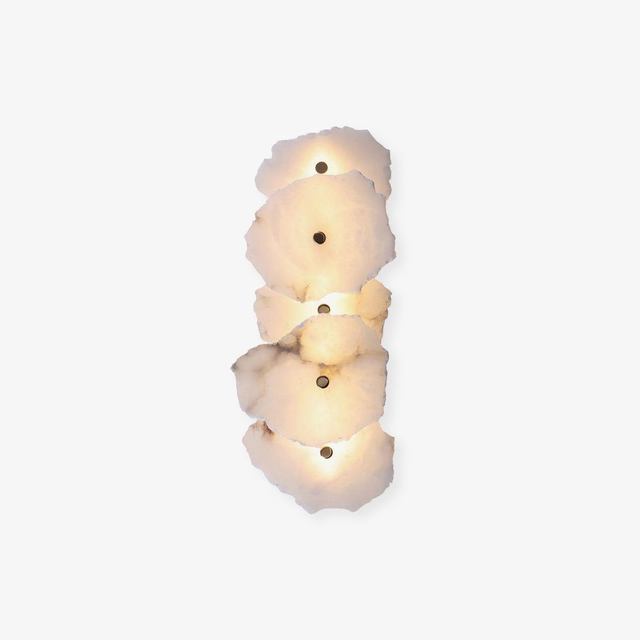 Vandret alabaster væglampe barlampe guld