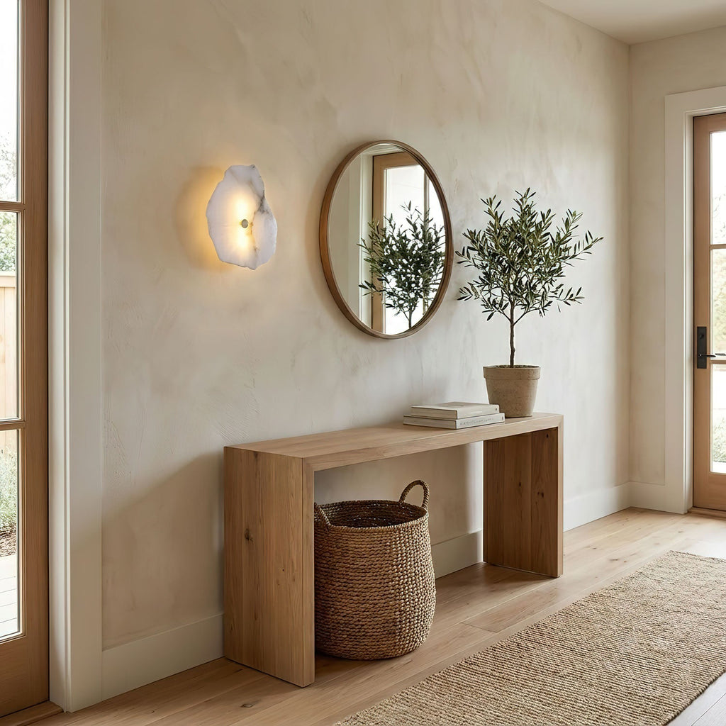 Alabaster multi-hoved væglampe