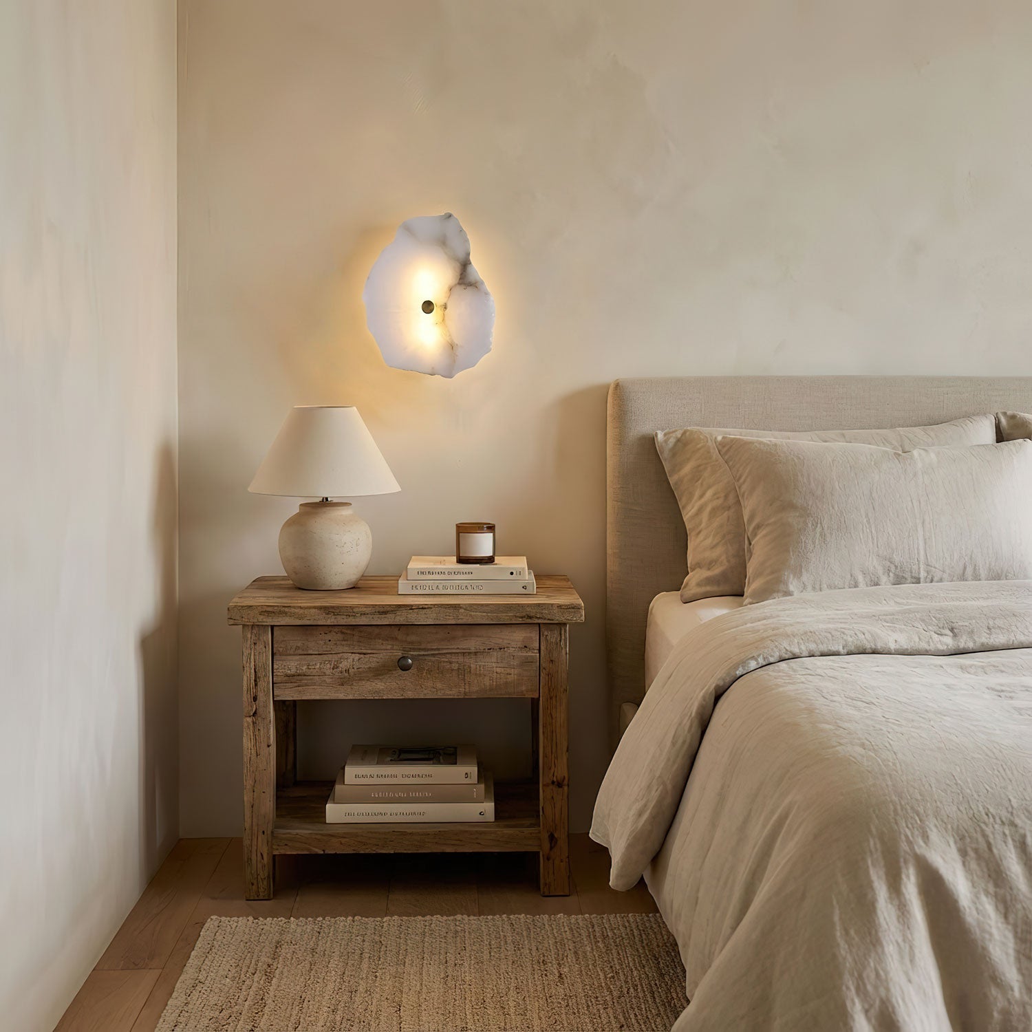Alabaster barlampe luksus indretning