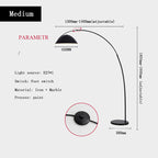 Minimalistisk Buet Gulvlampe - Justerbart Metal Arbejdslys